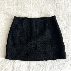 Abercrombie & Fitch Textured Mini Skirt-Black